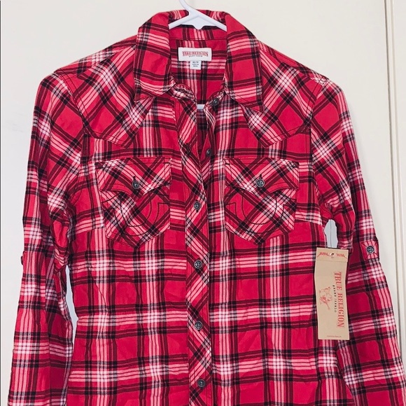 true religion flannel shirt